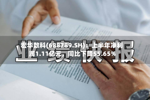宏华数科(688789.SH)：上半年净利润1.11亿元，同比下降55.65%-第2张图片
