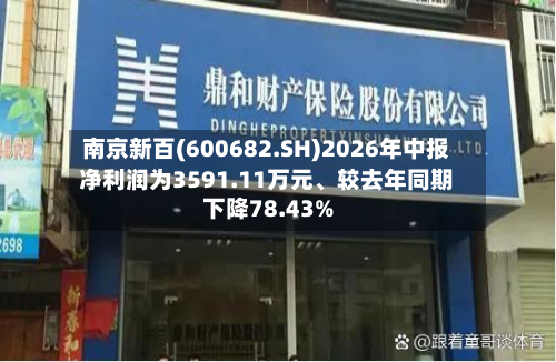南京新百(600682.SH)2026年中报净利润为3591.11万元	、较去年同期下降78.43%-第2张图片