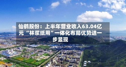 仙鹤股份:上半年营业收入63.04亿元 “林浆纸用”一体化布局优势进一步显现-第2张图片