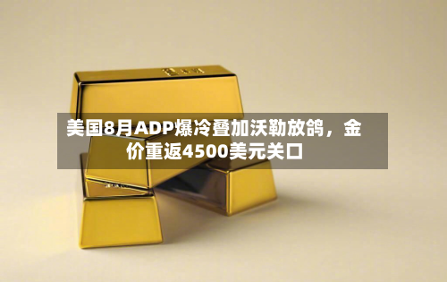 美国8月ADP爆冷叠加沃勒放鸽	，金价重返4500美元关口-第1张图片