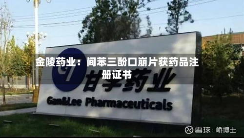 金陵药业：间苯三酚口崩片获药品注册证书
