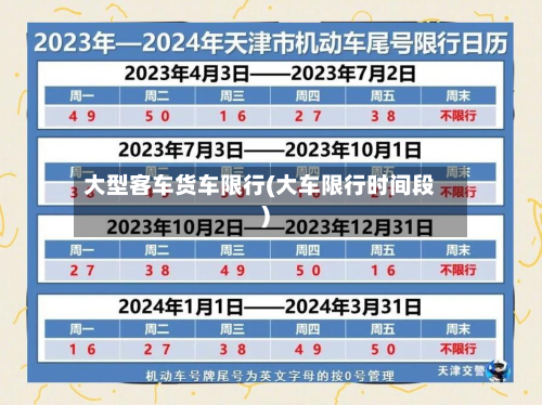 大型客车货车限行(大车限行时间段)-第3张图片